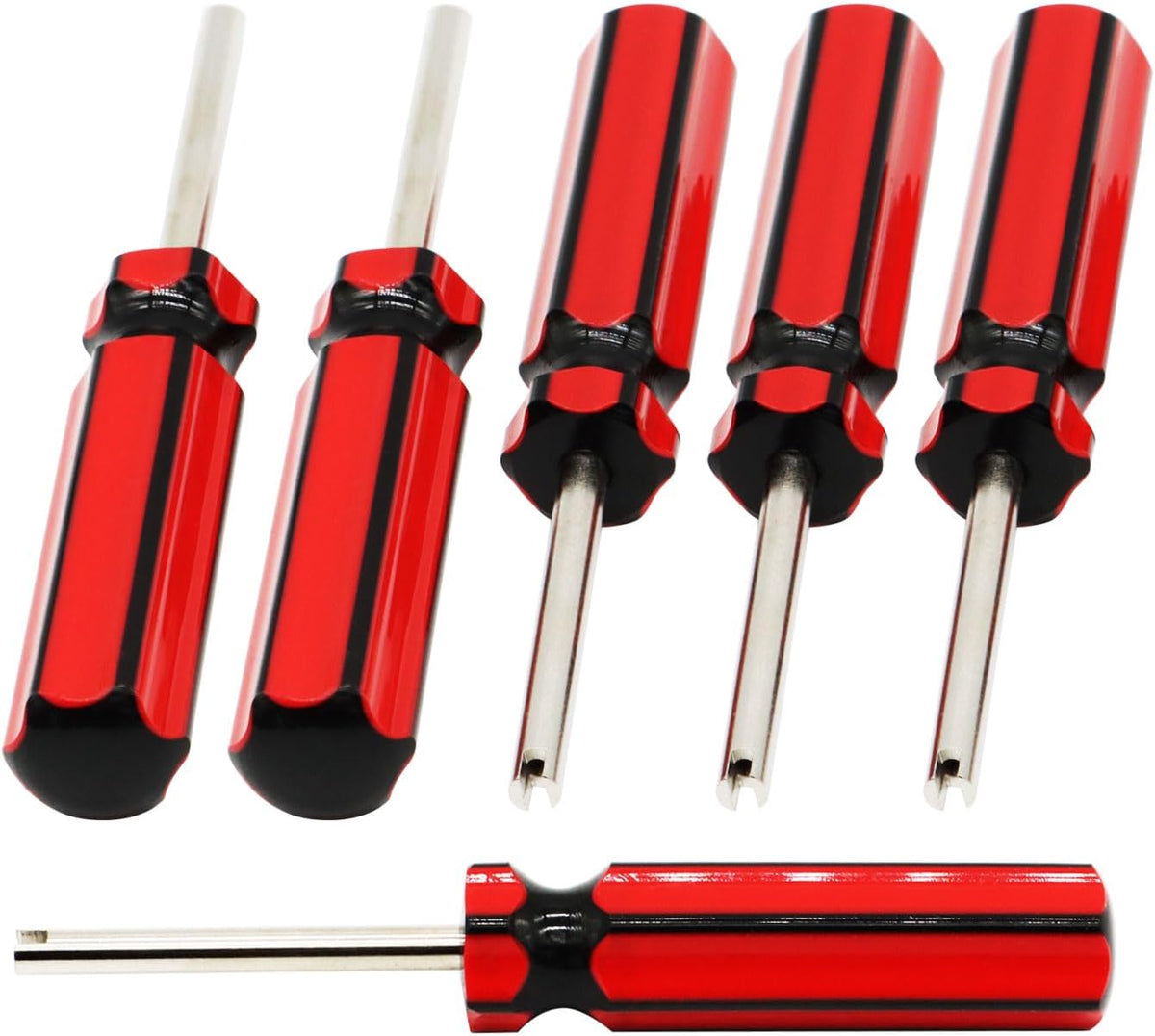 20 Pcs 6523339 Valve Core Removal Tool w/ 8 Tire Valve dust Cap Automotive Car Motorcycle Truck Bike Screwdriver Valve Stem Core Remover Tire Repair Install Tool