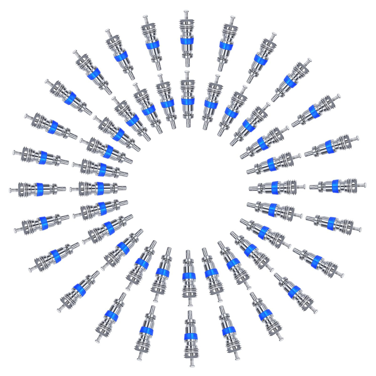 50-Pack Valve Core for HVAC R32 R410A R22, AC Schrader Replacement