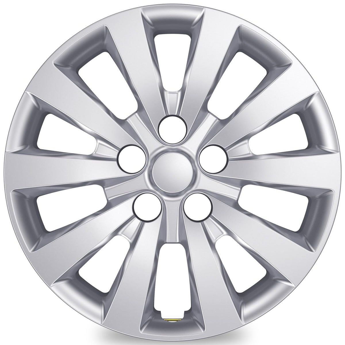 4-Pack Hubcaps Compatible with Nissan Leaf 2011-2025, Sentra 2013-2019, 16 inch 16" Steel Wheel, Wheel Covers Skins, Snap On Tire Cover Replacement (Silver Color)
