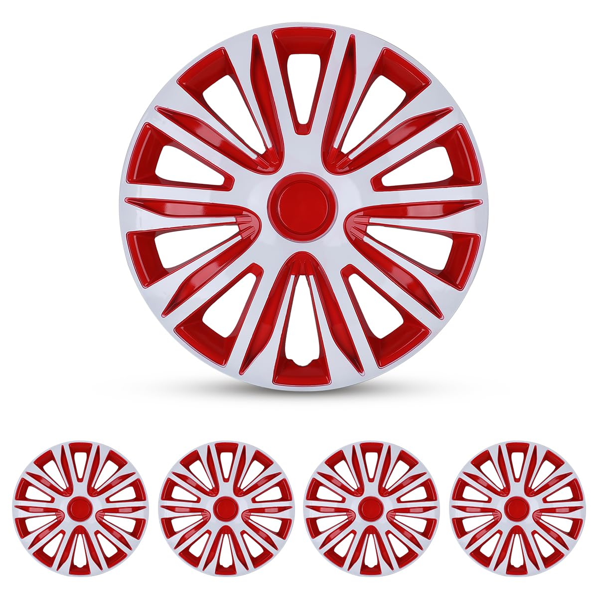 15 Inch Hubcaps Set of 4 Wheel Rim Cover Universal R15 Hub Caps