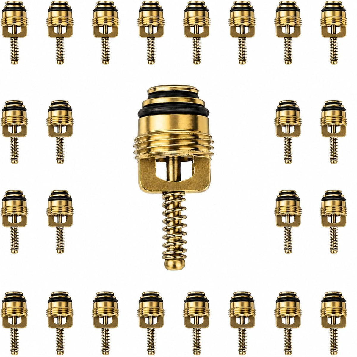 50 Pack BAS03005 A/C Schrader Valve Core, Standard JRA High Flow Valve Core Replacement for MT0059 59347 15-75234, Compatible with R134A R12 Automotive Air Conditioning Systems