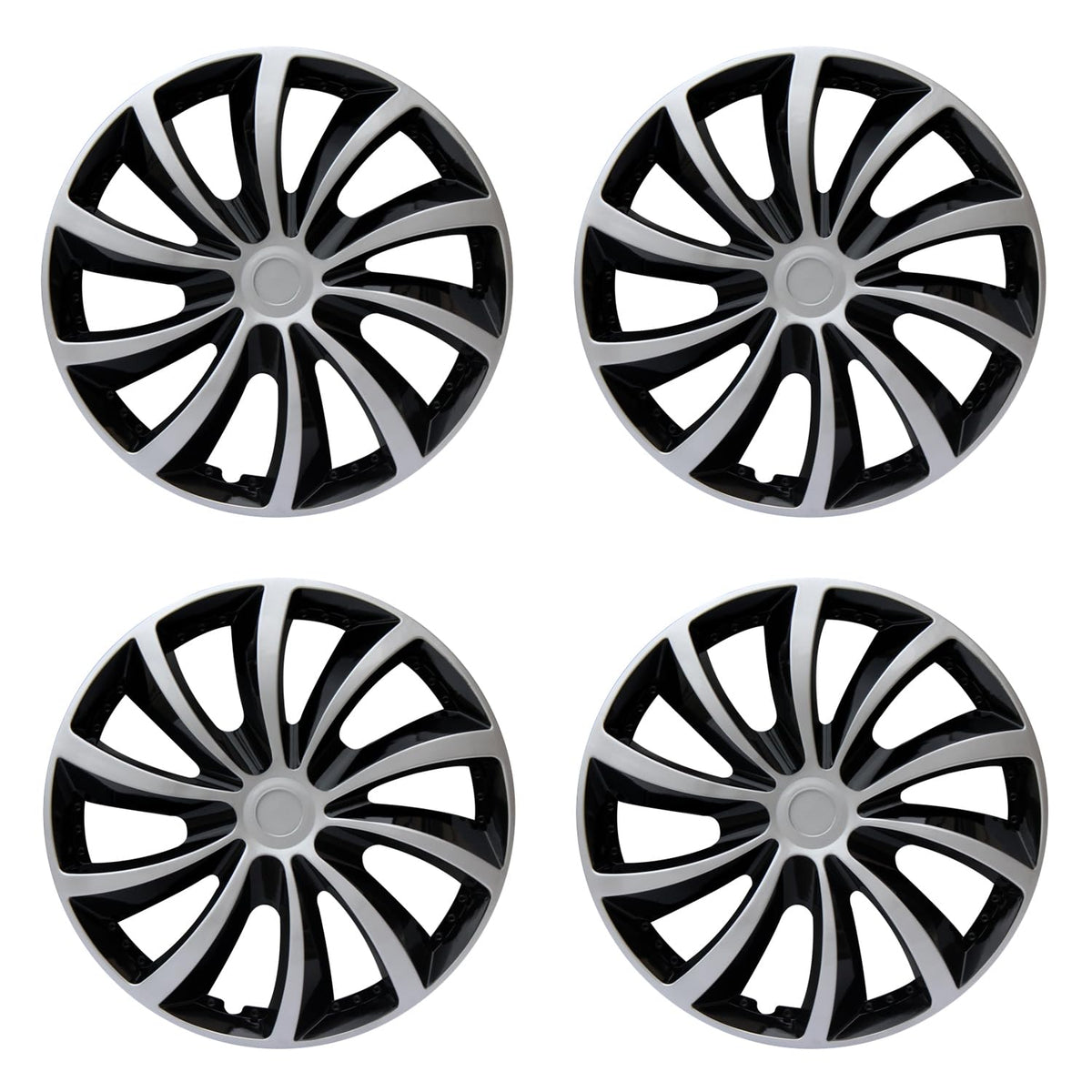 15 inch Hubcaps ABS Replacement for Steel Wheel(Non-Alloy) Snap-on Set of 4