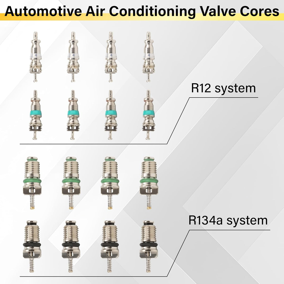 39 PCS Air Conditioning Valve Core Accessories Kit, Schrader Valve Tool