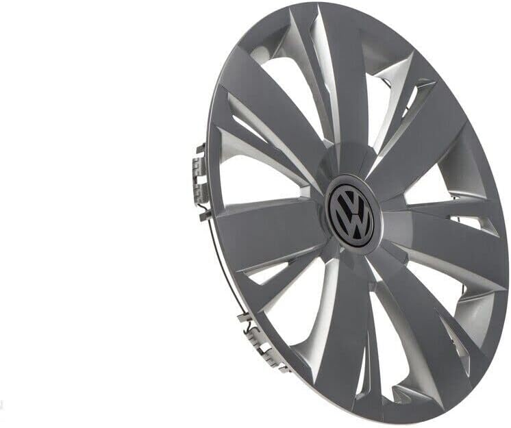 Genuine OEM VW Single Hubcap Jetta-Sedan 2011-2014, Cover Fits 16-Inch Wheel, 5C0-601-147-A-QLV