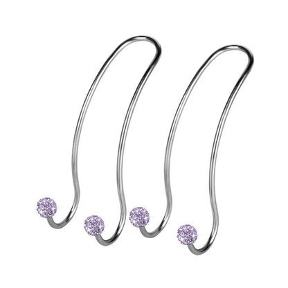 SAVORI Auto Hooks Bling Car Hangers Organizer Seat Headrest Hooks Strong and Durable Backseat Hanger Storage Universal for SUV Truck Vehicle 2 Pack (Pink)