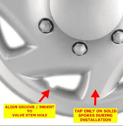 Premium Quality 16" Silver Hubcaps/Wheel Covers fits Ford Van, One-Piece Heavy Duty Construction (Set of 4)
