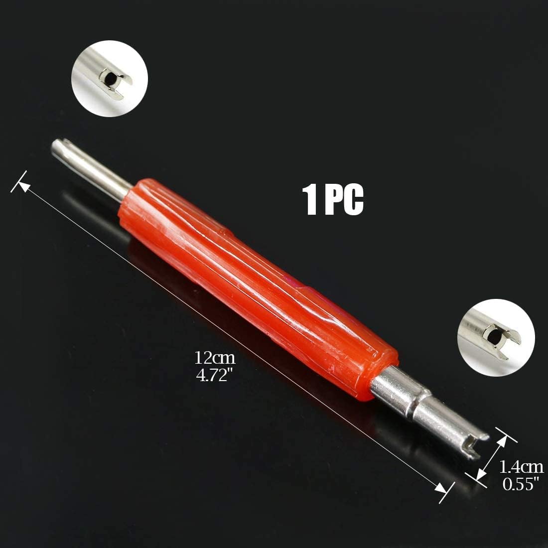 Swpeet 40Pcs Air Conditioning Valve Core Kit, A/C R12 R134a Refrigeration Tire Valve Stem Cores With Remover tool for Most car