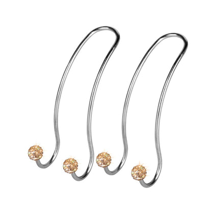 SAVORI Auto Hooks Bling Car Hangers Organizer Seat Headrest Hooks Strong and Durable Backseat Hanger Storage Universal for SUV Truck Vehicle 2 Pack (Pink)