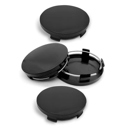 4PCS Car Wheel Center Caps, 60MM/2.36In OD 56MM/2.2In ID Center Hub Cover, ABS Snap-in Vehicle Rim Hub Caps, Rustproof Dustproof Center Cap for Rims, Universal Wheel Hub Decoration (Silver)