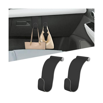 Bittwee 2PCS Car Glove Box Hooks Passenger Storage Hangers Black