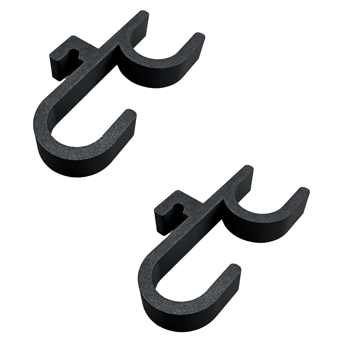 2PCS Car Umbrella Hooks, Multifunctional Auto Trunk Storage Organizer with Double Hook, Universal No Drilling Stable Vehicle Interior Umbrella Holder for Most Cars (Black)