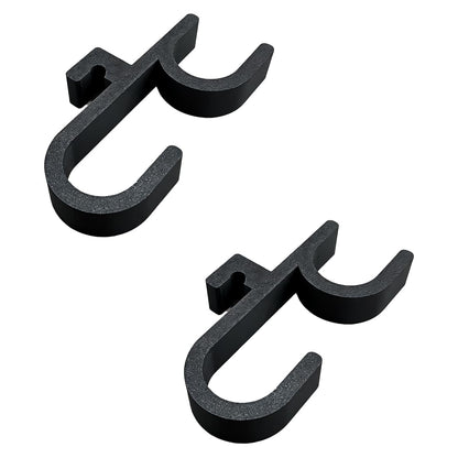 2PCS Car Umbrella Hooks, Multifunctional Auto Trunk Storage Organizer with Double Hook, Universal No Drilling Stable Vehicle Interior Umbrella Holder for Most Cars (Black)