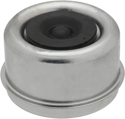 [2-Pack] Dust Cap 2.5" (2.45") - Trailer Axle Wheel Hub and Bearing with Rubber Plug, Replacement E-Z Lube Axle Dust Cover