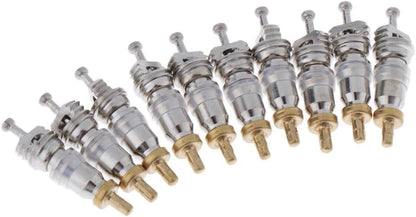 20 Pack Valve Core Replacement Copper High Pressure R22 R32 R410A Schrader Valve Stem Cores for A/C Split Unit Air Conditioner HVAC Heat System Car Automotive Compressor Refrigerator Fridge
