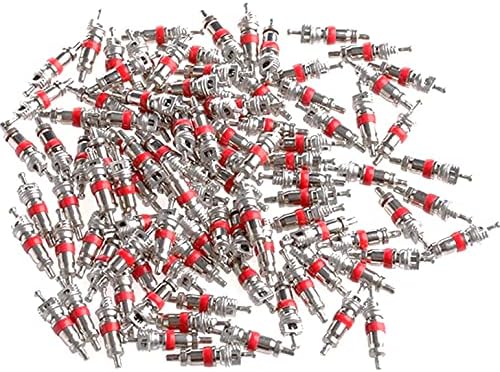 200Pcs Premium Tyre Tire Valve Cores - Valve Stem Core Part Replacement, Universal for Most Automotive, RV, ATV & Air Conditioning, Motorcycles and Bicycles