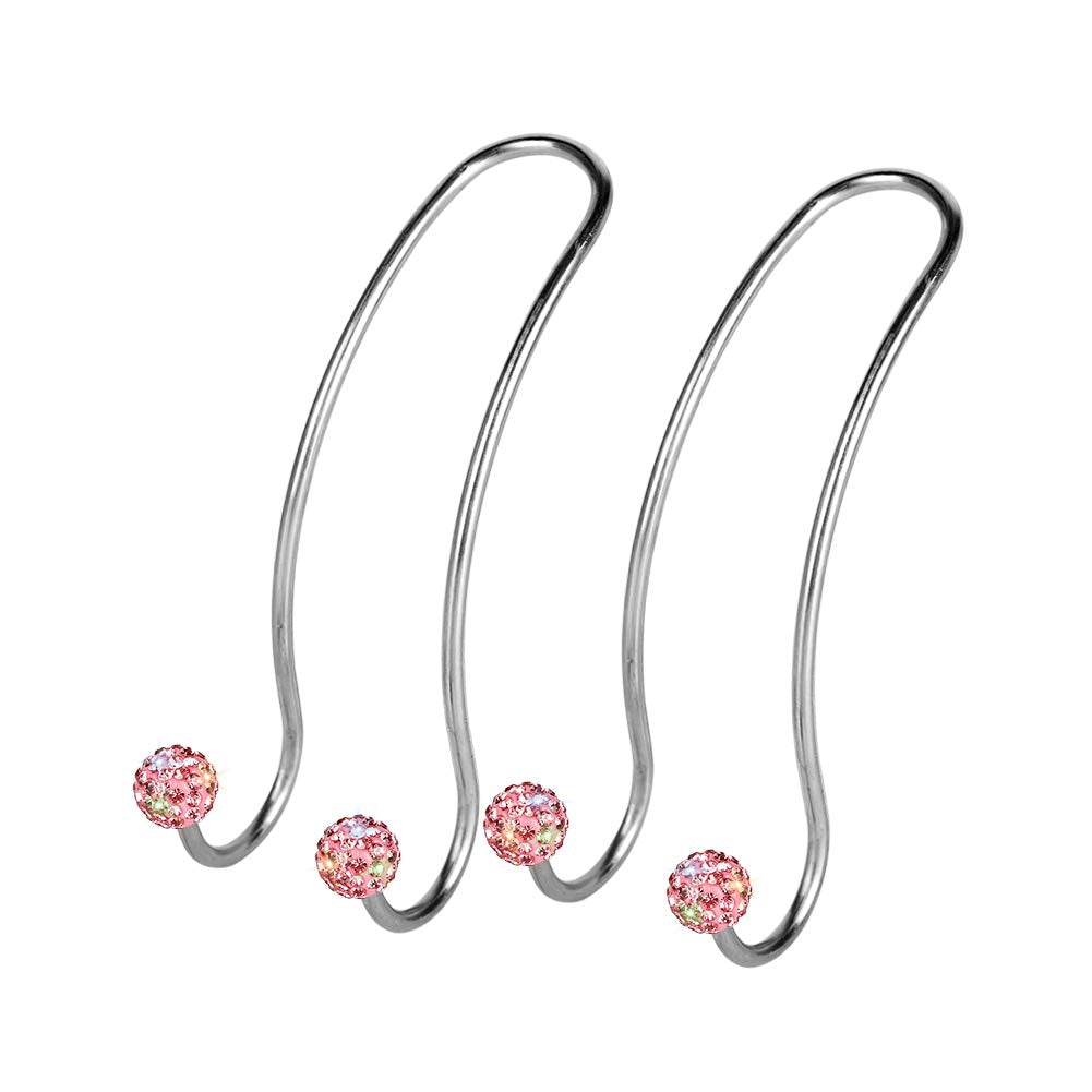 SAVORI Auto Hooks Bling Car Hangers Organizer Seat Headrest Hooks Strong and Durable Backseat Hanger Storage Universal for SUV Truck Vehicle 2 Pack (Pink)