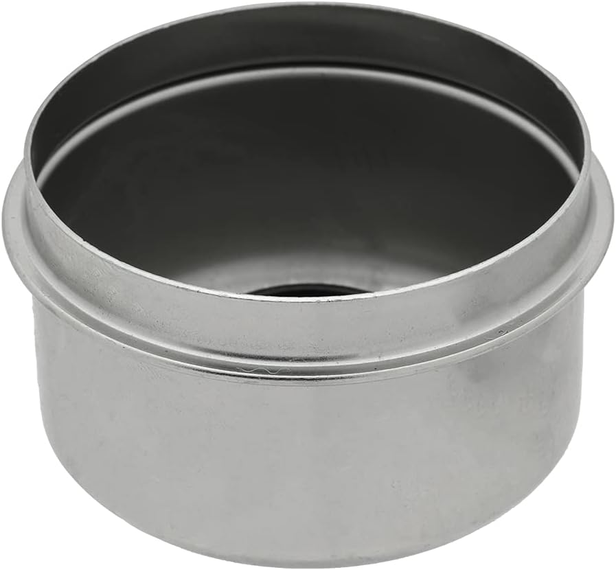 [2-Pack] Dust Cap 2.5" (2.45") - Trailer Axle Wheel Hub and Bearing with Rubber Plug, Replacement E-Z Lube Axle Dust Cover