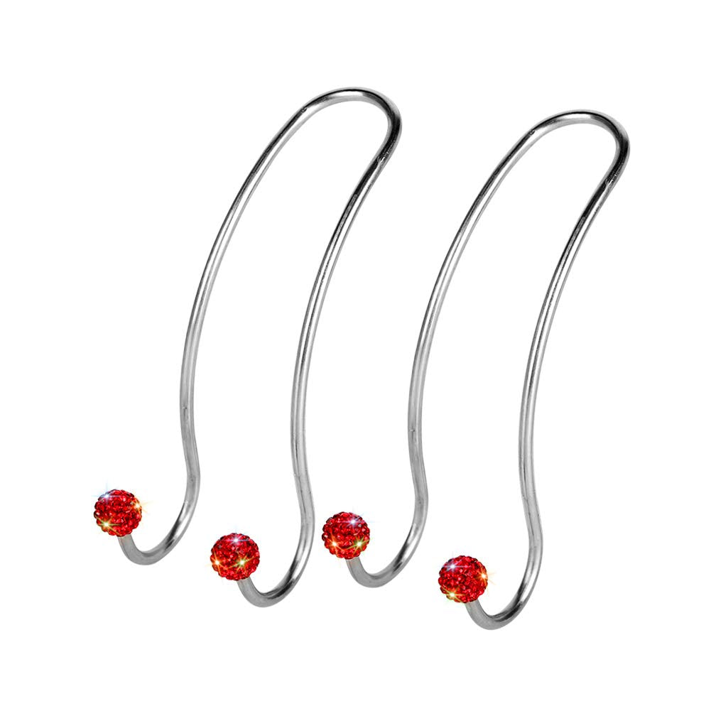 SAVORI Auto Hooks Bling Car Hangers Organizer Seat Headrest Hooks Strong and Durable Backseat Hanger Storage Universal for SUV Truck Vehicle 2 Pack (Pink)