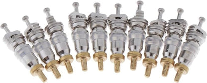 20 Pack Valve Core Replacement Copper High Pressure R22 R32 R410A Schrader Valve Stem Cores for A/C Split Unit Air Conditioner HVAC Heat System Car Automotive Compressor Refrigerator Fridge