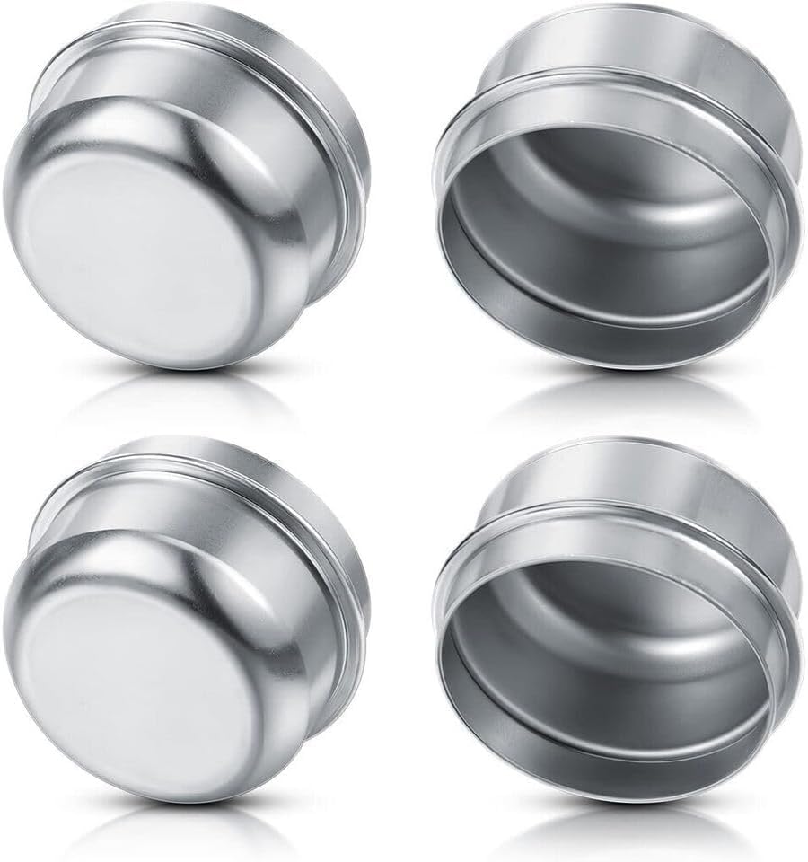 Trailer Hub Cap - Dust Caps for Trailer Axle Grease Fitting & Bearing Protection (4pk 2.44")…