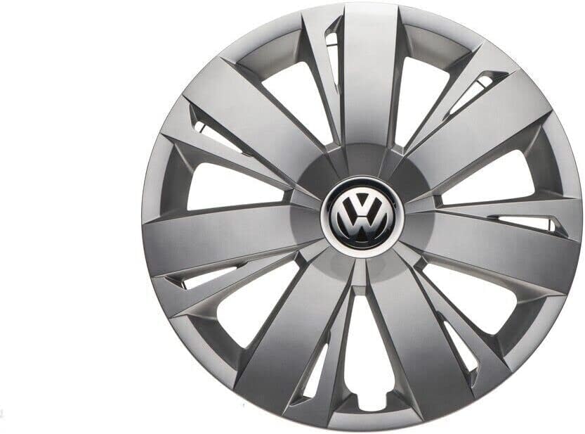 Genuine OEM VW Single Hubcap Jetta-Sedan 2011-2014, Cover Fits 16-Inch Wheel, 5C0-601-147-A-QLV