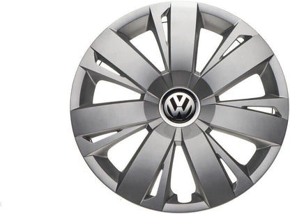 Genuine OEM VW Single Hubcap Jetta-Sedan 2011-2014, Cover Fits 16-Inch Wheel, 5C0-601-147-A-QLV