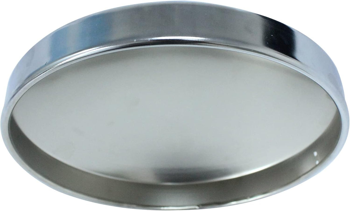 Semi Truck Hub Covers - 4 x Chrome Metal 8" Dome Style Hub Caps Dome Semi Truck Rear Wheel Covers