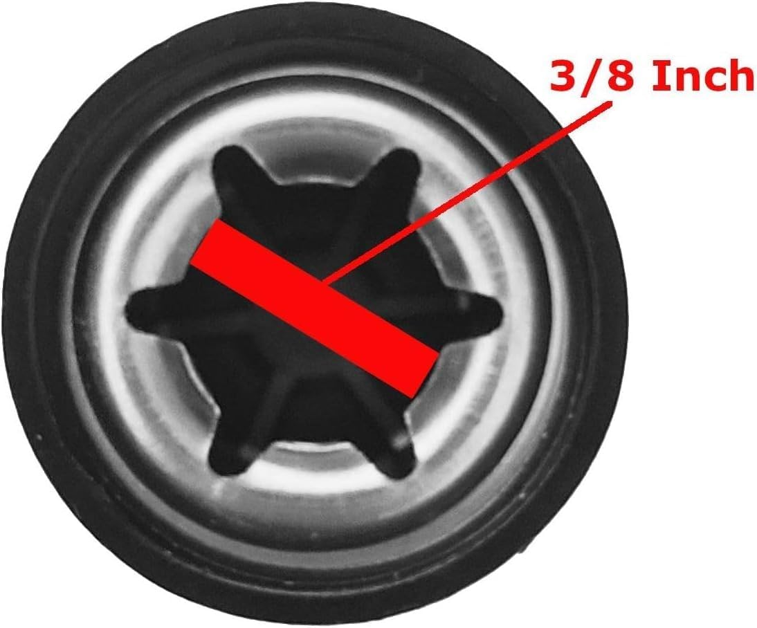 Quadrapoint Hub Caps for Bike/Trike/Scooter – Compatible with Popular Classic Red Ride-On Toy Brand (3/8” Axle Diameter) (Black)