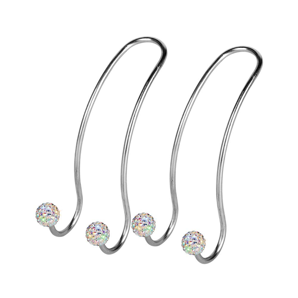 SAVORI Auto Hooks Bling Car Hangers Organizer Seat Headrest Hooks Strong and Durable Backseat Hanger Storage Universal for SUV Truck Vehicle 2 Pack (Pink)