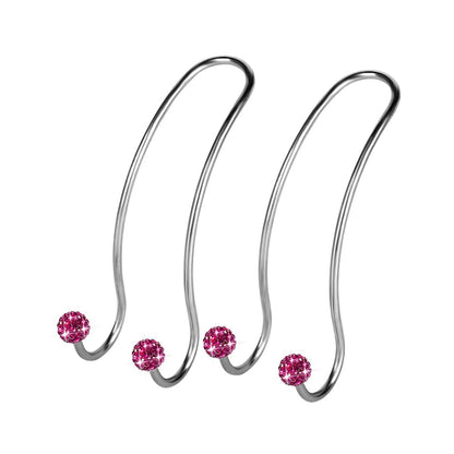 SAVORI Auto Hooks Bling Car Hangers Organizer Seat Headrest Hooks Strong and Durable Backseat Hanger Storage Universal for SUV Truck Vehicle 2 Pack (Pink)