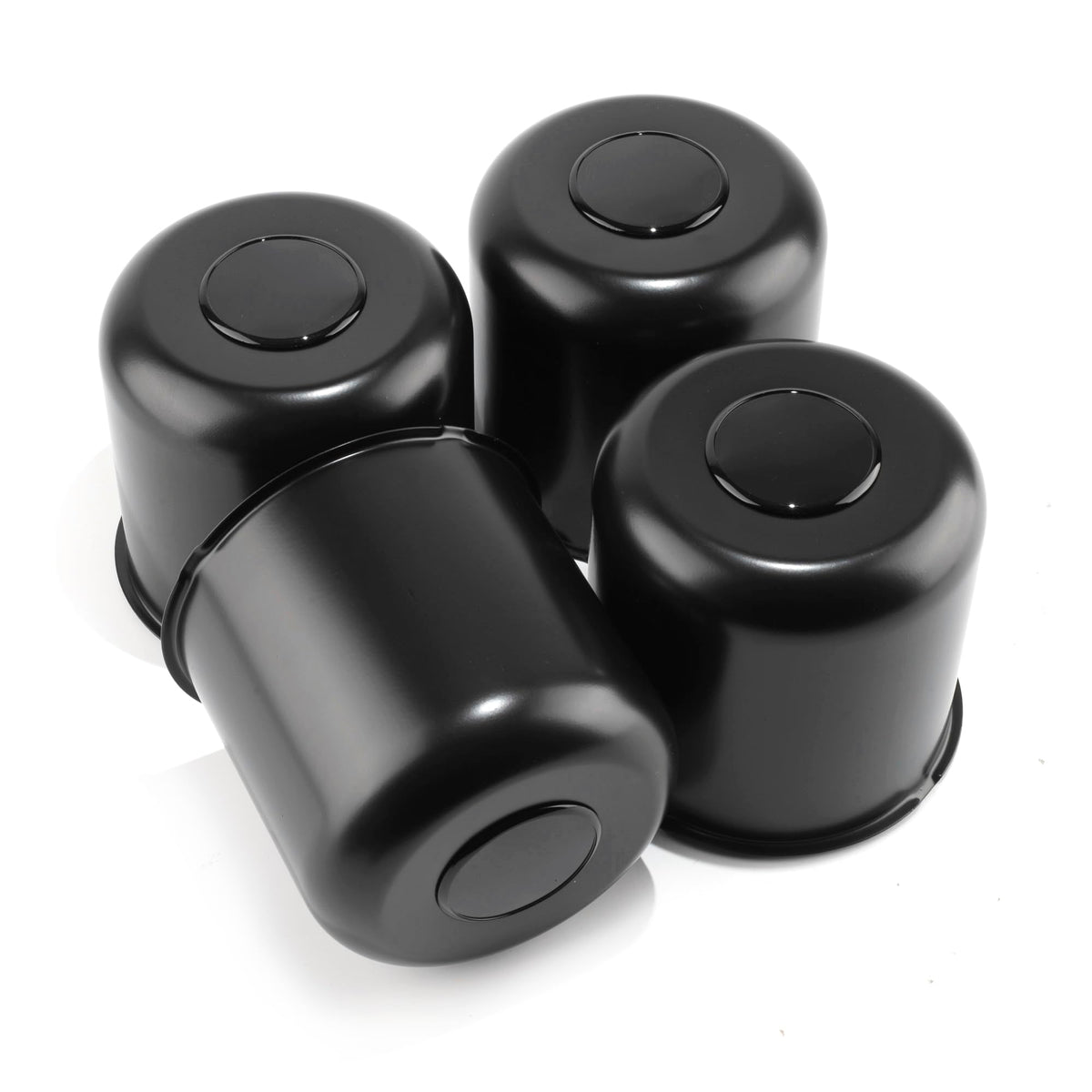 4Pcs 4.25" Stainless Trailer Wheel Center Caps, 4.29" H Chrome