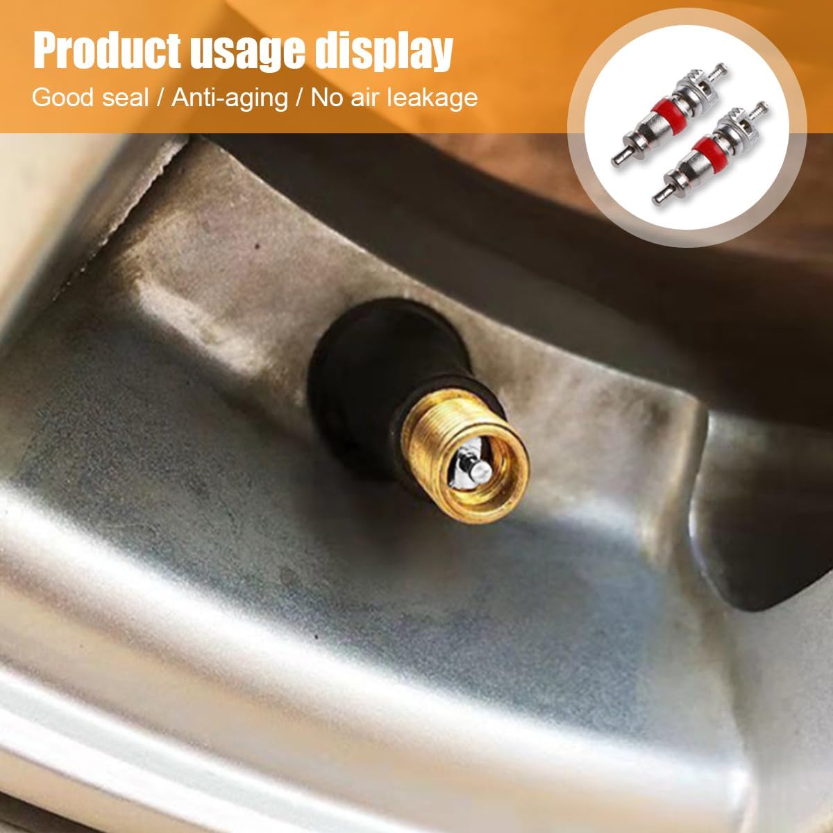 100PCS Premium Tyre Tire Valve Cores, Nickel Plated Valve Stem Core Part Replacement, Universal Tire Valve Stem Core for Most Automotive, RV, ATV & Air Conditioning, Motorcycles and Bicycles