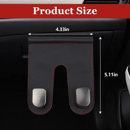 wuyaoyao Car Co-Pilot Glovebox Hooks, Automotive Co-Pilot Glove Box Hanging Storage Hook, Vehicle Purse Hanger Organizer for Handbag Grocery Bag Umbrella, Universal Car Accessories (Double Hooks)
