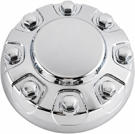 Rear Wheel Center Cap Compatible with 2019-2025 Ram 3500 DRW, 10-3/8 Inch Chrome Dually Hub Cap, 8-Lug Rear Wheel Cover, Replaces 6MP53SZ0AB 6MP53TRMAB, 1 Pack