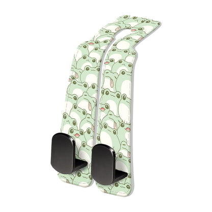 PU Leather Car Seat Hook, Storage Headrest Hanger, Cute Car Backseat Organizer, Car Hooks For Purses and Bags Black Leopard