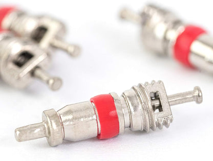 100Pcs Premium Tyre Tire Valve Cores, Valve Stem Core Part Replacement, Universal for Most Models of Cars, Trucks, Motorcycles and Bicycles