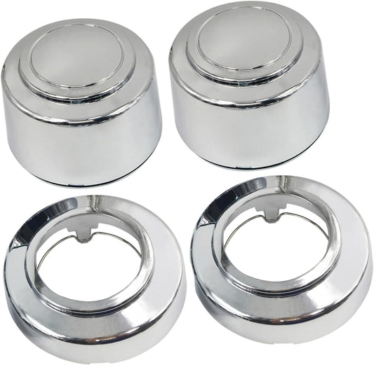 4Pcs 8 Lug 16 Inch Chrome Wheel Center Hub Caps Nut Covers Compatible with 1995-1997 Ford F-250 F-350 Truck Compatible with 1995-2008 Ford E-150 E-250 E-350 E-450 Van F5TA-1A096-TB F5TA-1A096-SP