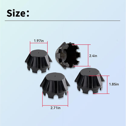 XTPTFABS 4Pcs Tire Wheel Center Hub Caps,Replace 11065-1341,ABS Plastic