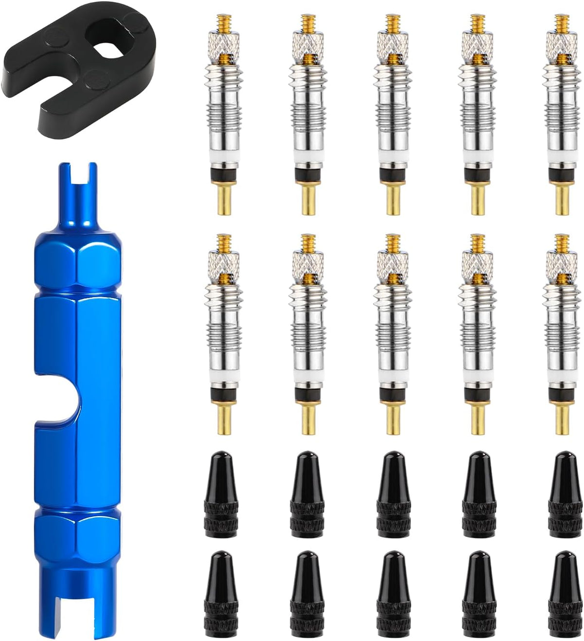 10pcs Valve Core for Presta, Tubeless Valve Core Bike Bicycle Replacement