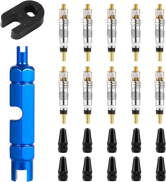 10pcs Valve Core for Presta, Tubeless Valve Core Bike Bicycle Replacement