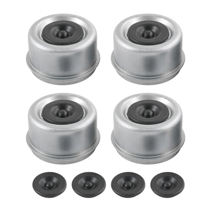 Trailer Hub Cap - Dust Caps for Trailer Axle Grease Fitting & Bearing Protection (4pk 2.44")…