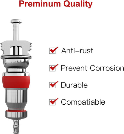 SUNSOUL 102PCS Schrader Tire Valve Cores with 4-Way Valve Core Removal Tool
