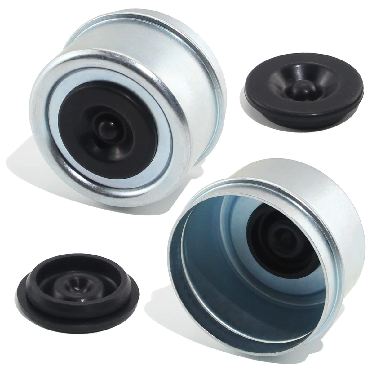 4pcs 1.98'' Trailer Hub Dust Caps for 2000 3500 lb Boat RV Trailer