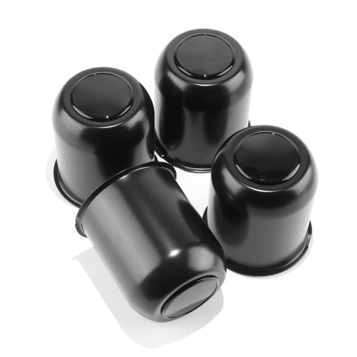4Pcs 4.25" Stainless Trailer Wheel Center Caps, 4.29" H Chrome