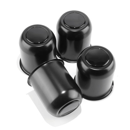 4Pcs 4.25" Stainless Trailer Wheel Center Caps, 4.29" H Chrome