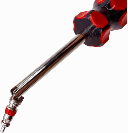6Pcs Valve Stem Removal Tool Kit, R134 R12 A/C HVAC Air Conditioner Schrader Valve Stem Core Remover Tool