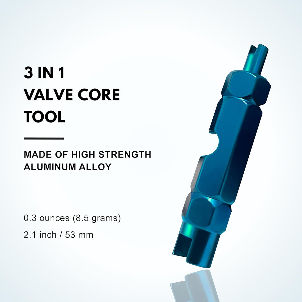 Tire Valve Core & Stem Removal Tool, Schrader Remover with 6Pcs Valve Cores