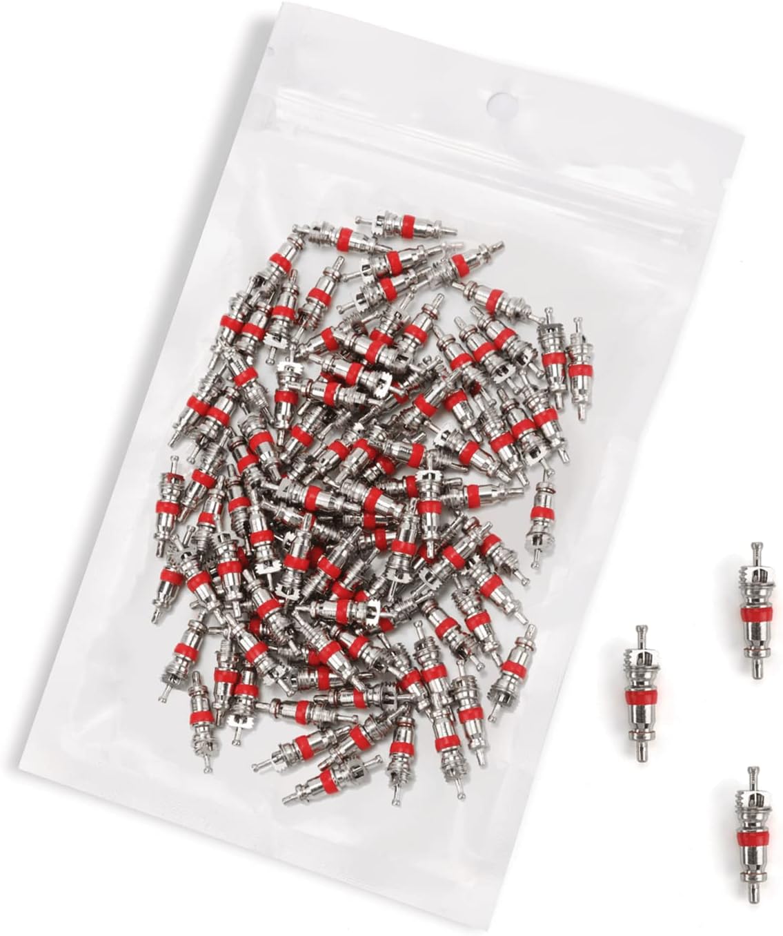 Riseuvo 100Pcs Schrader Tire Valve Cores