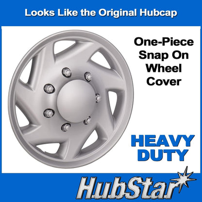 Hubcap Replacement for Ford Van 1998-2026, Sturdy 16-inch Wheel Cover (4 Piece Set)