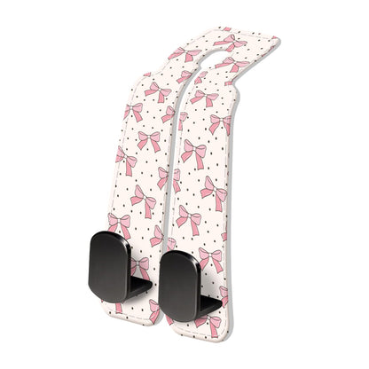 PU Leather Car Seat Hook, Storage Headrest Hanger, Cute Car Backseat Organizer, Car Hooks For Purses and Bags Black Leopard